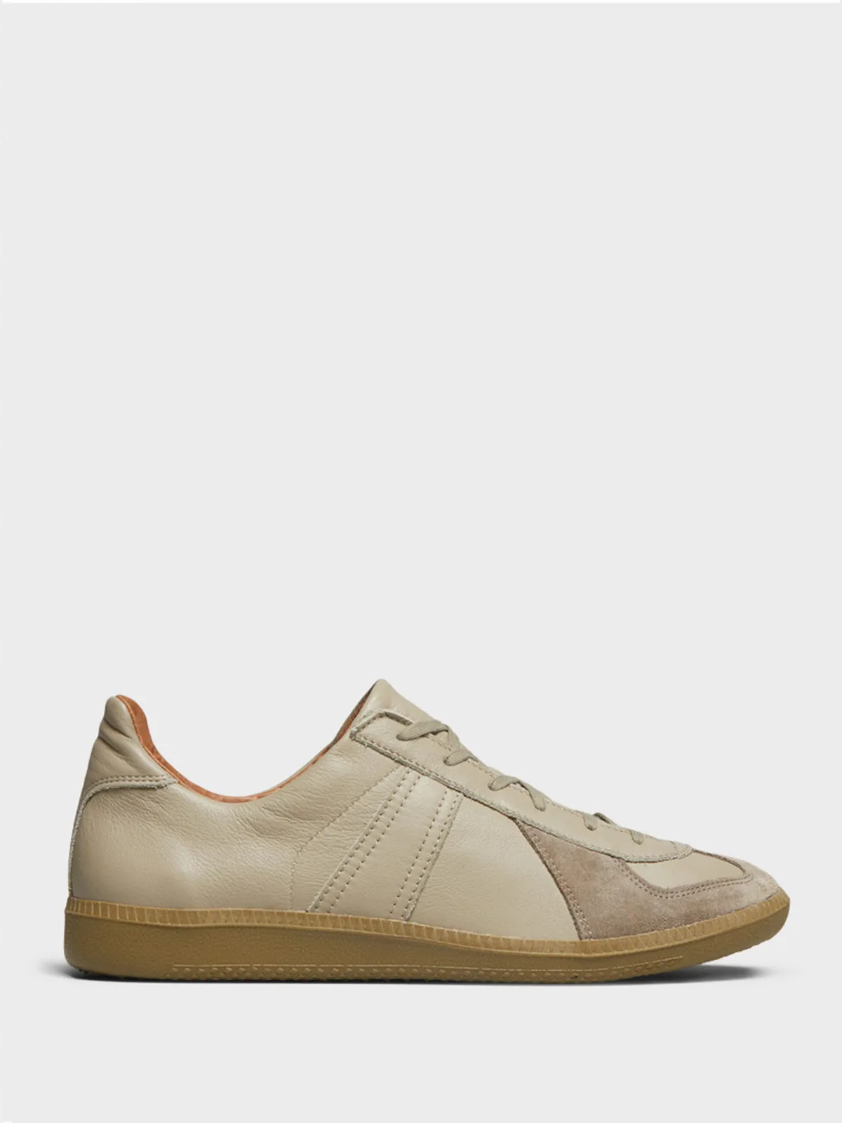 1700L German Military Sneakers in Beige Khaki