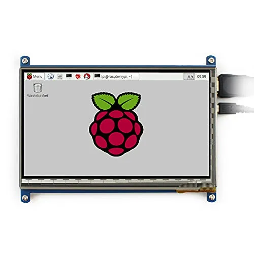 18cm (7inch) LCD Capacitive Touch Screen Display with HDMI for Raspberry Pi (1024 x 600 Resolution)