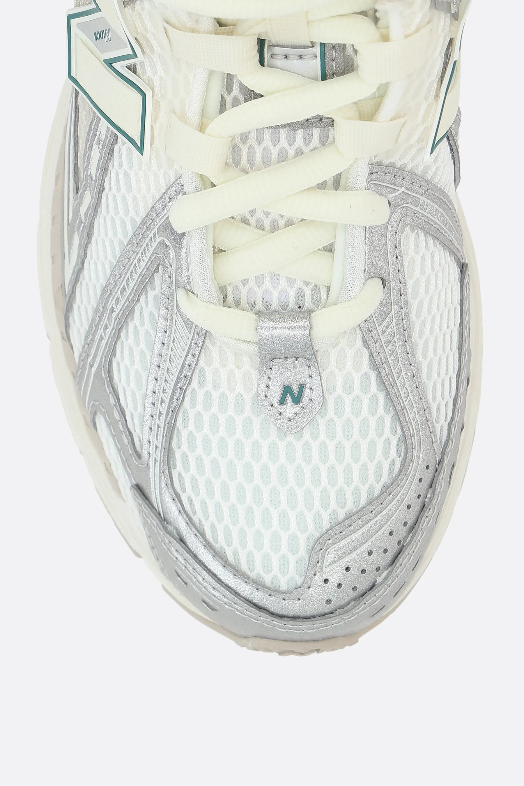 1906R mesh and laminated leather sneakers