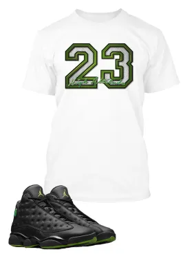 23 T Shirt to Match Retro Air Jordan 13 High Altitude Shoe