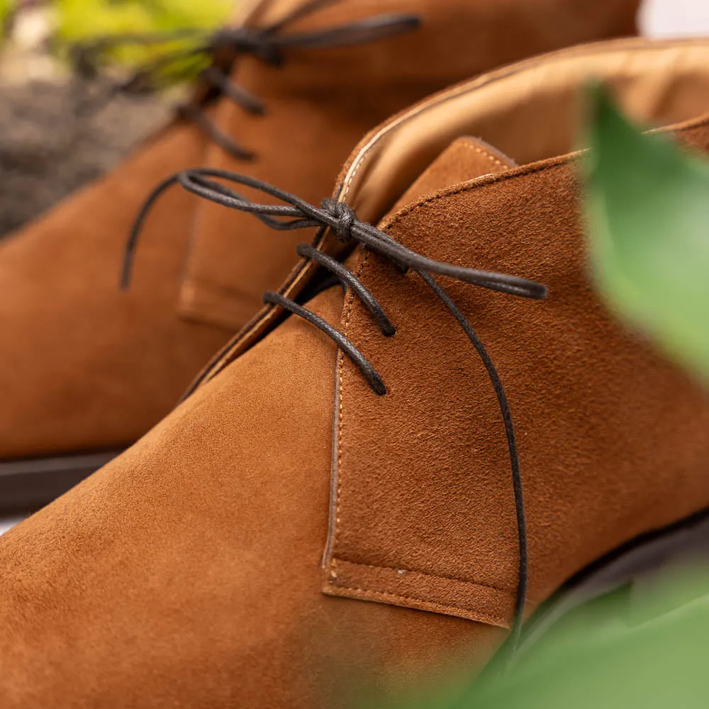 46-592-TOB MARCO Suede Calfskin Chukka Boot, Tobacco