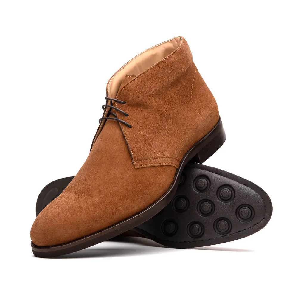 46-592-TOB MARCO Suede Calfskin Chukka Boot, Tobacco