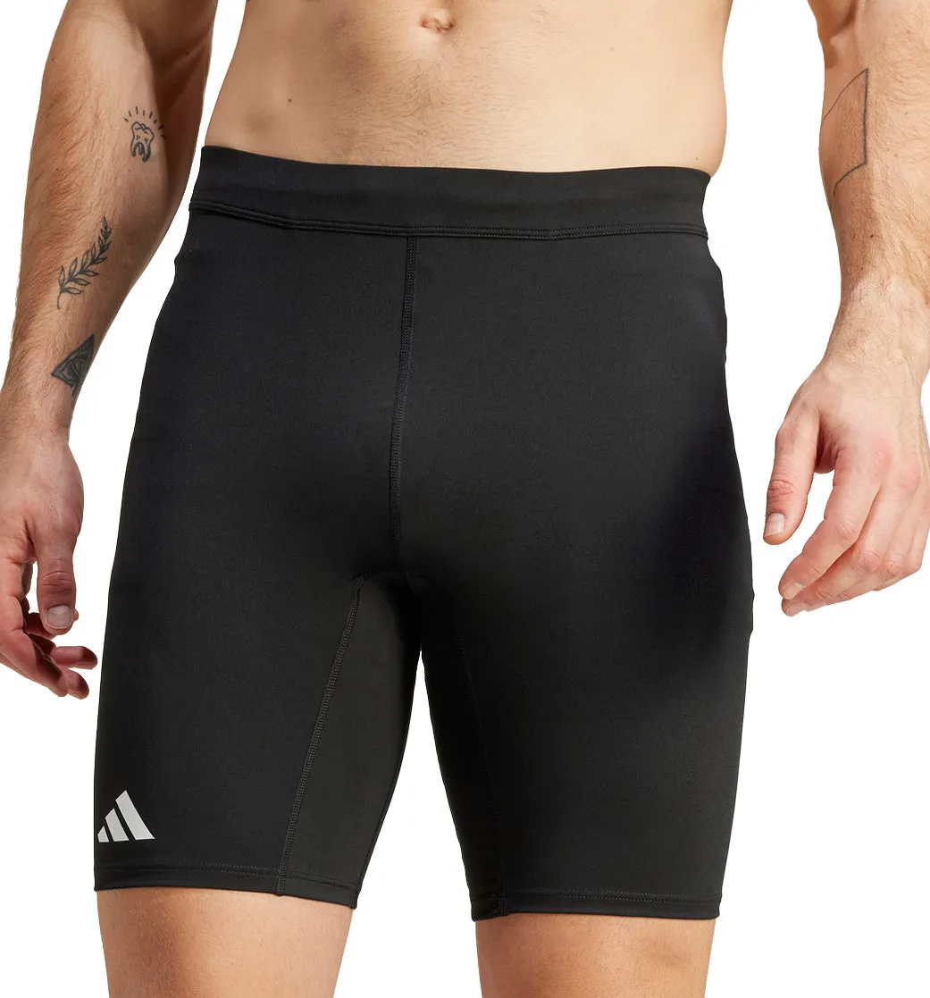 adidas Adizero Essentials Mens Short Running Tights - Black