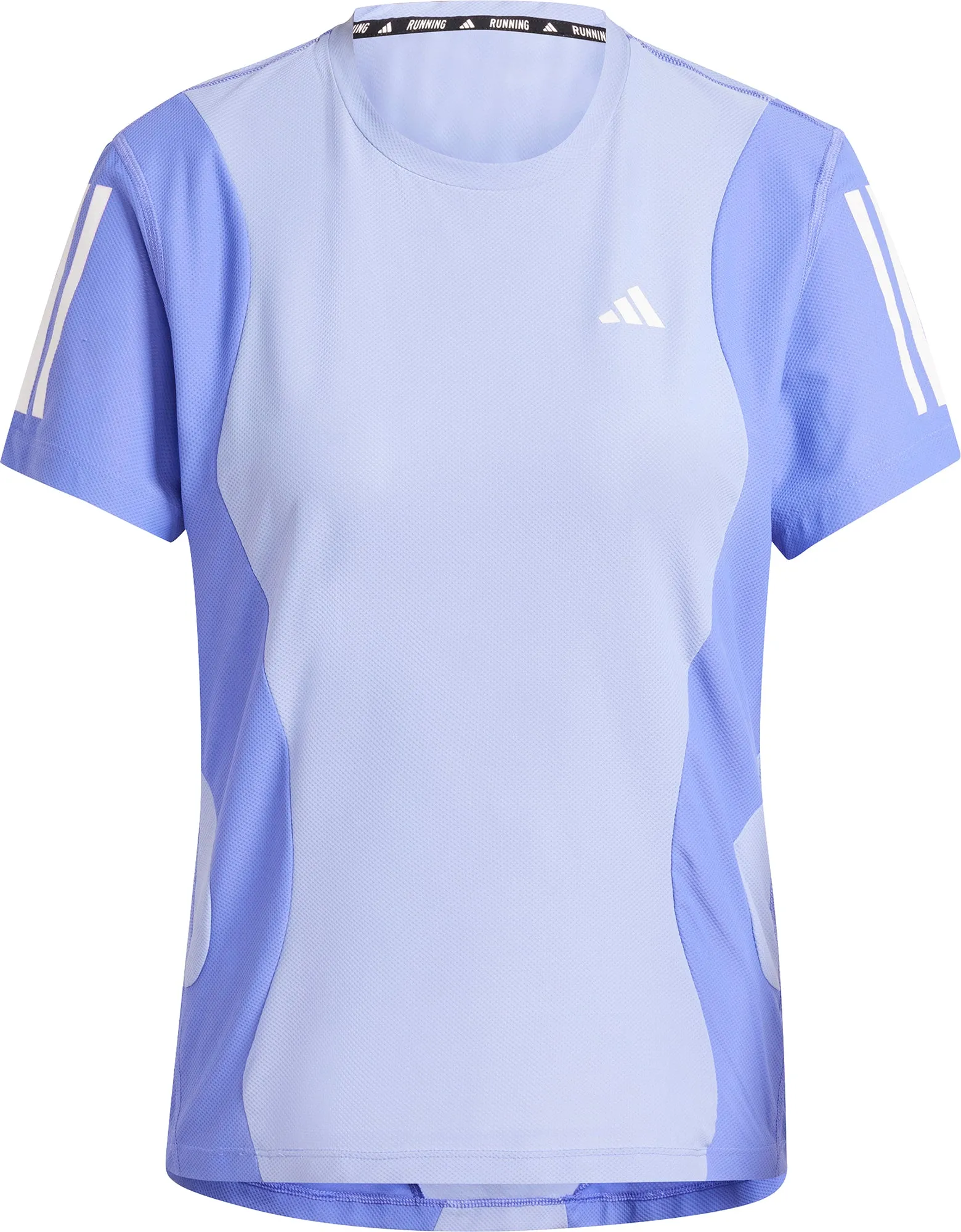 adidas Own The Run Short Sleeve Womens Running Top - Blue