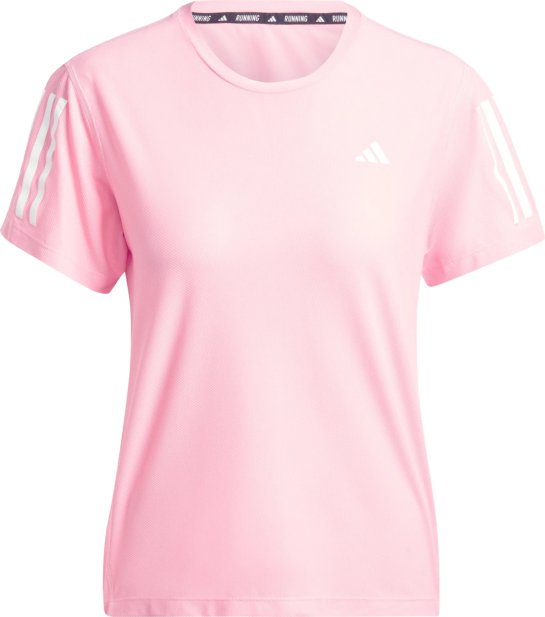 adidas Own The Run Short Sleeve Womens Running Top - Pink