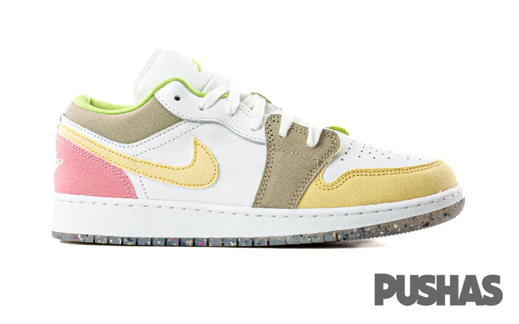 Air Jordan 1 Low 'Pastel Grind Vivid Green' GS (2021)