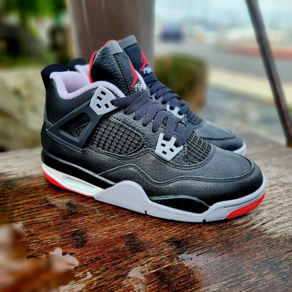 AIR JORDAN 4 RETRO (GS) 'BRED REIMAGINED'