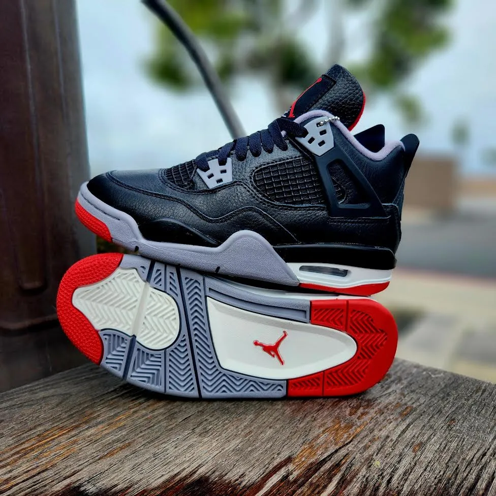 AIR JORDAN 4 RETRO (GS) 'BRED REIMAGINED'