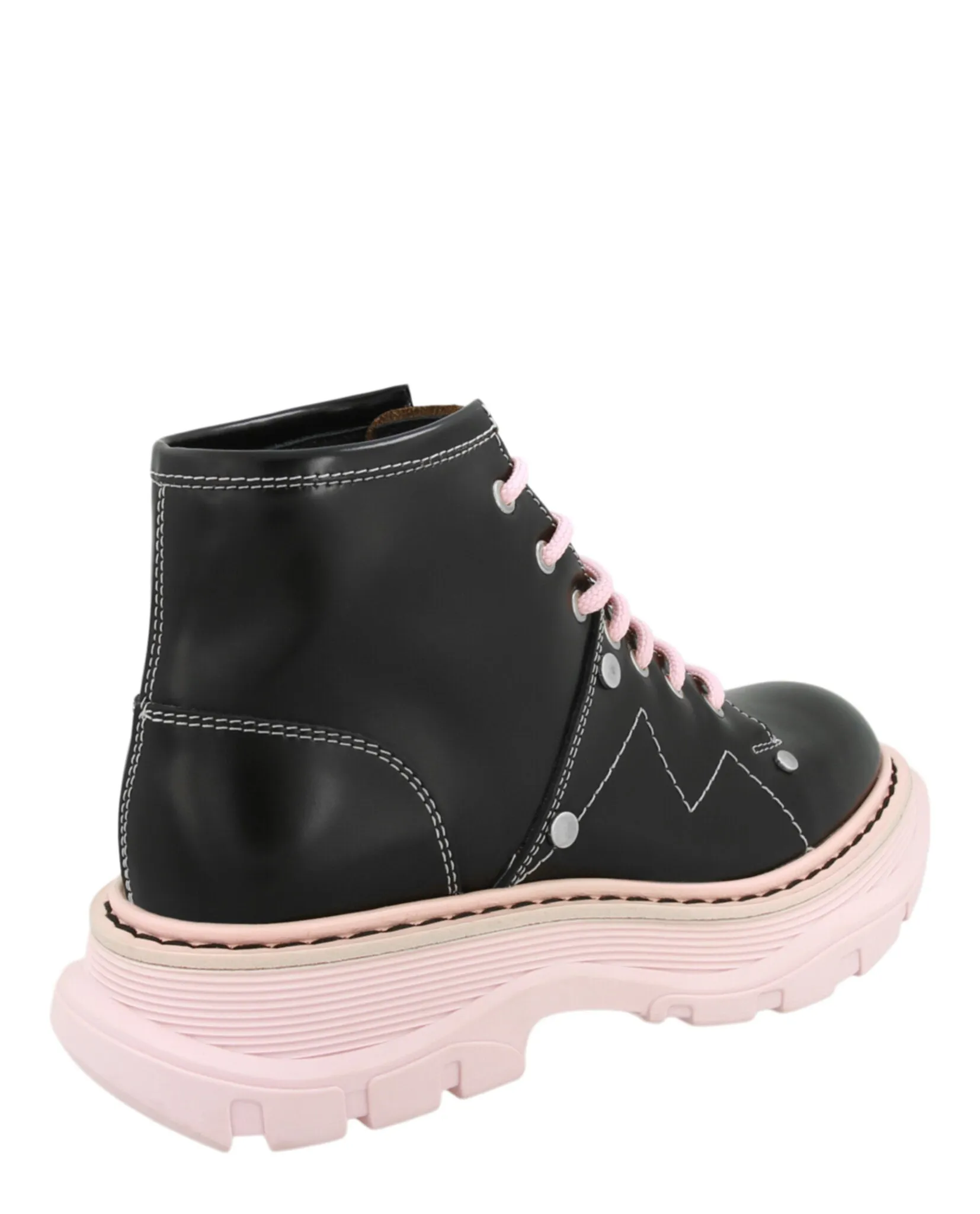 Alexander McQueen Womens Tread Slick Lace Up Boot