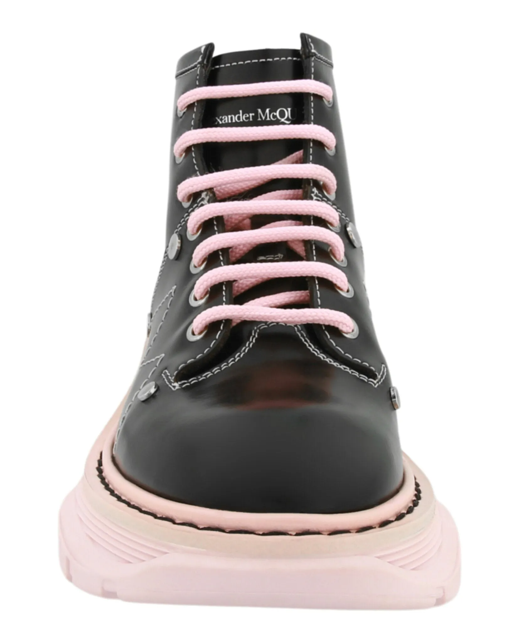 Alexander McQueen Womens Tread Slick Lace Up Boot