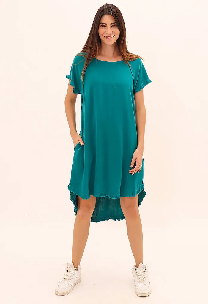 Almeria Dress-Teal