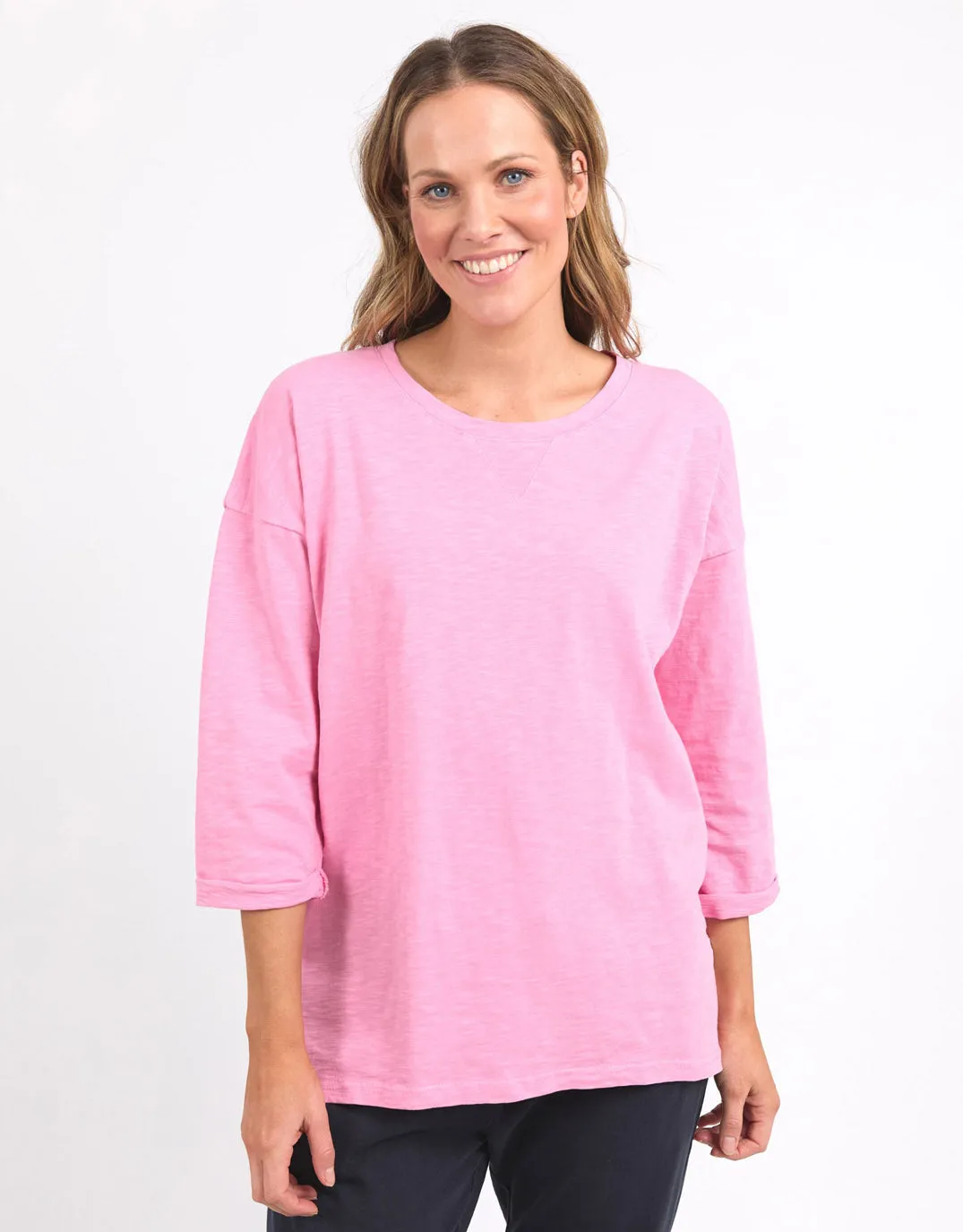 Annie Lightweight Top - Strawberry Pink