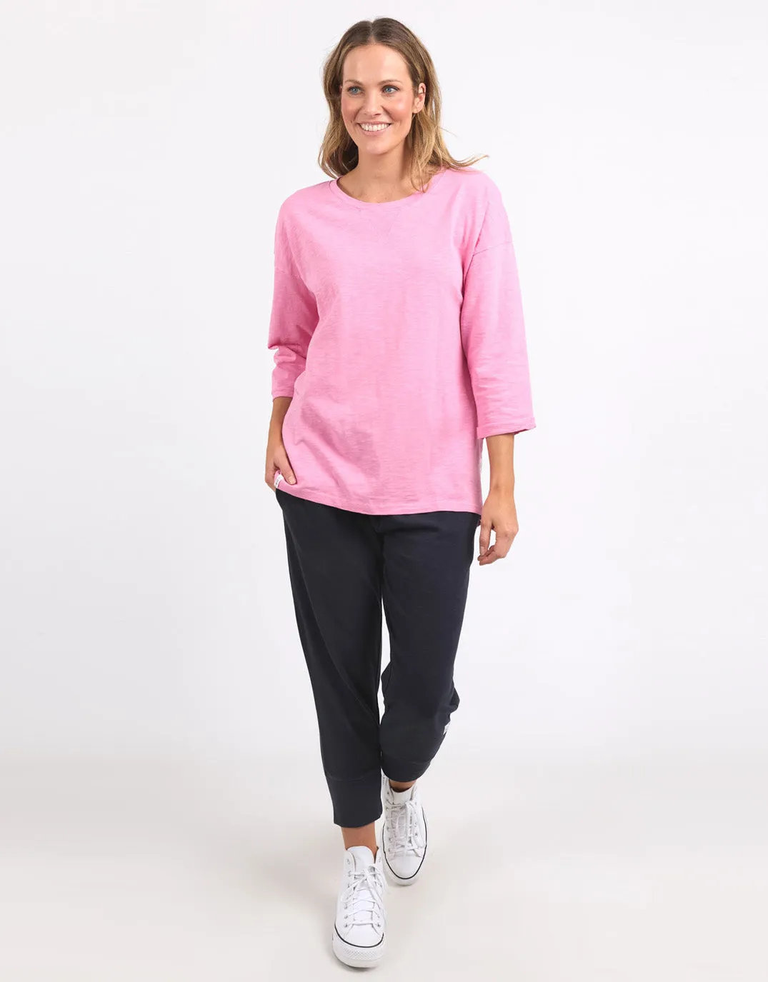 Annie Lightweight Top - Strawberry Pink