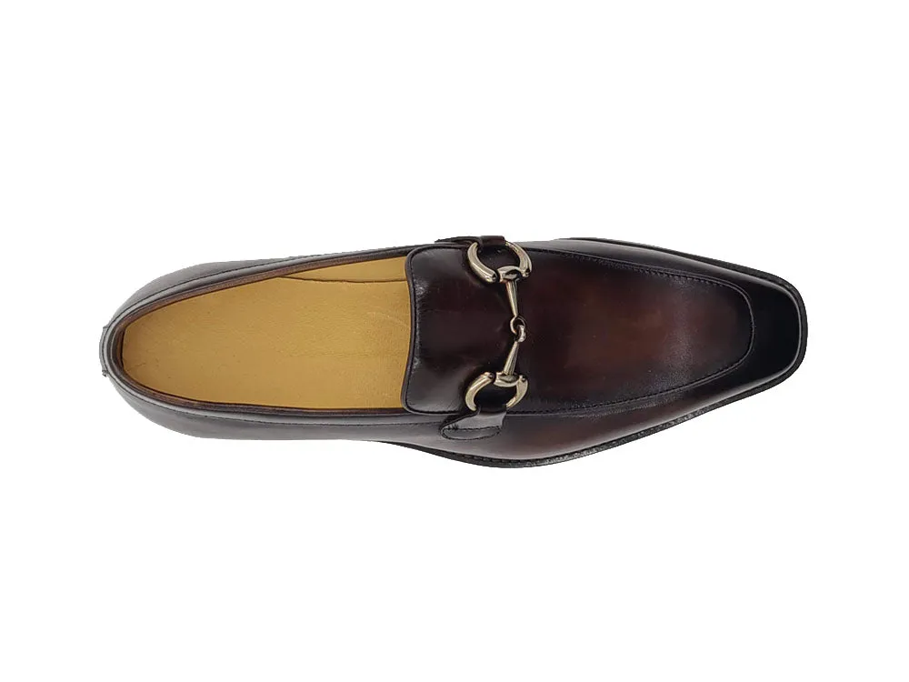 Burnished Calfskin Horsebit Loafer