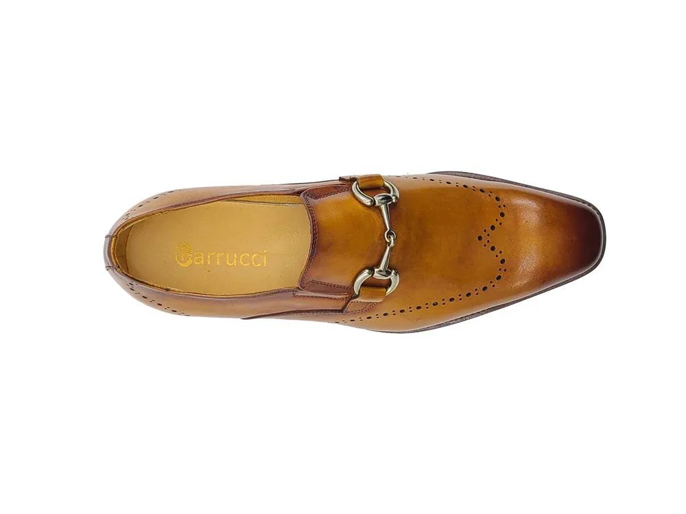 Burnished Calfskin Loafer Leather Sole