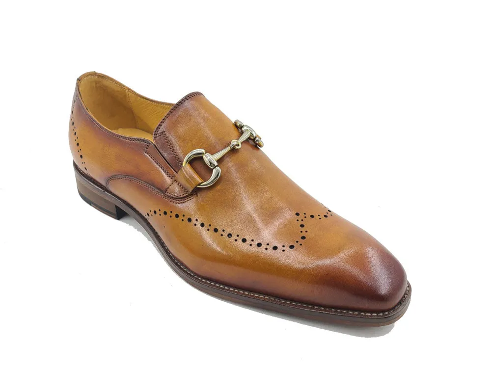 Burnished Calfskin Loafer Leather Sole