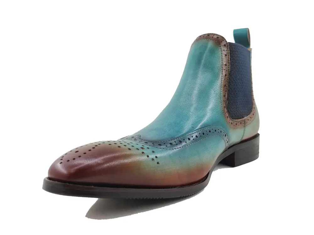 Burnished Calfskin Wingtip Boot