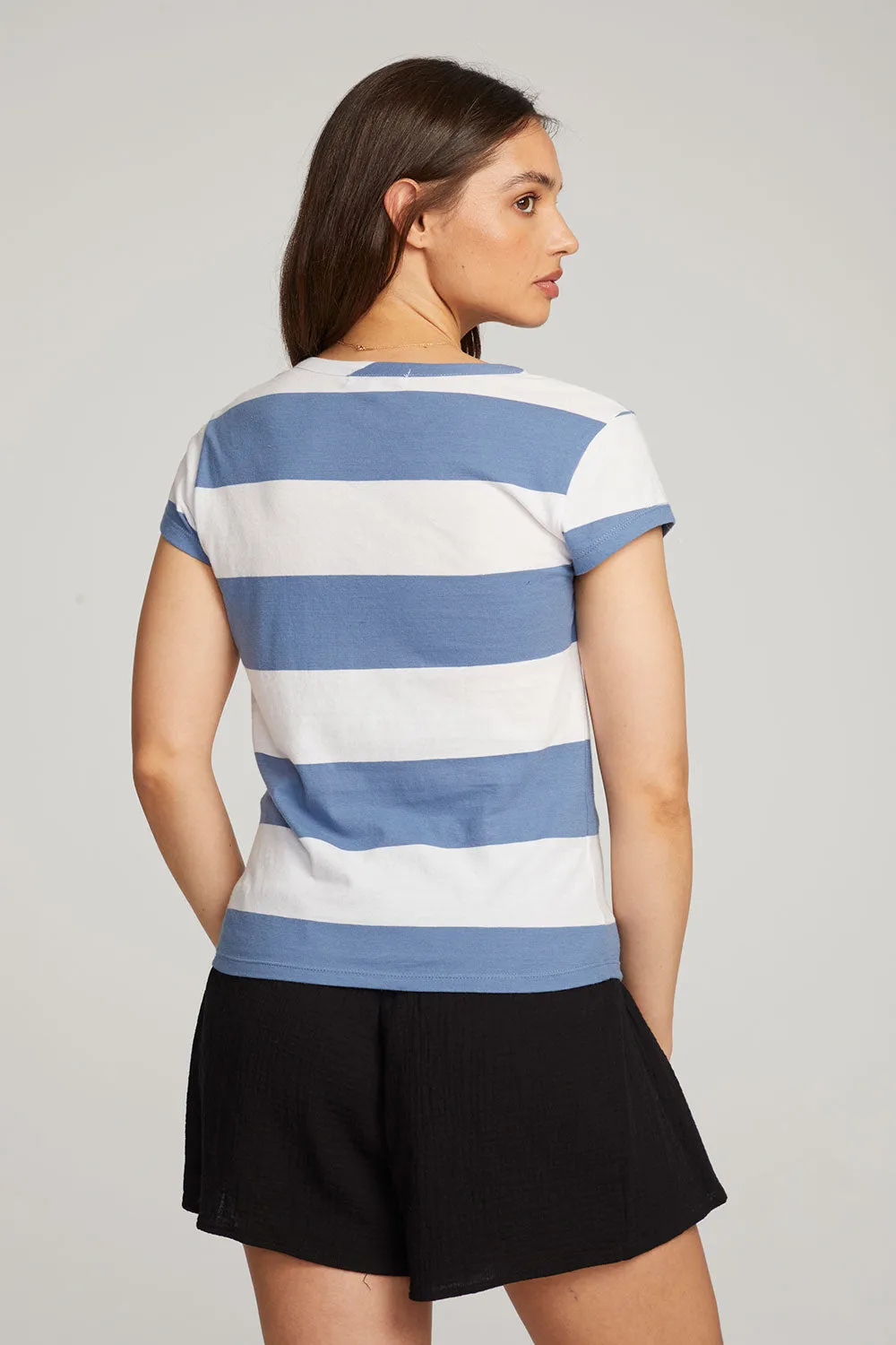 Chandler Vintage Blue Stripe Tee