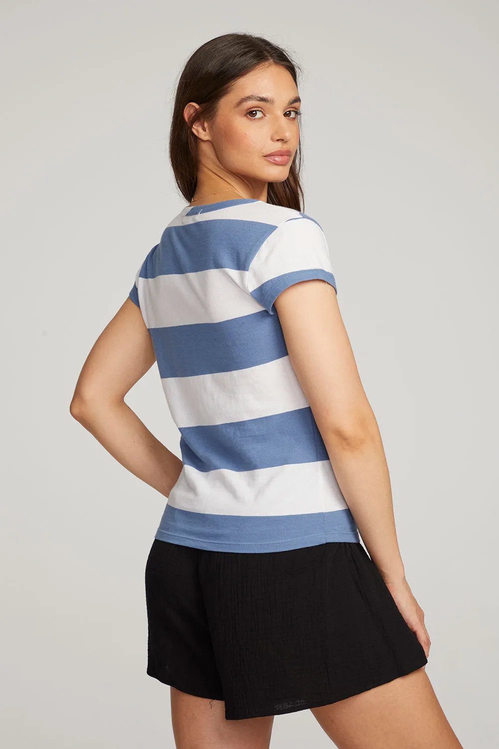 Chandler Vintage Blue Stripe Tee