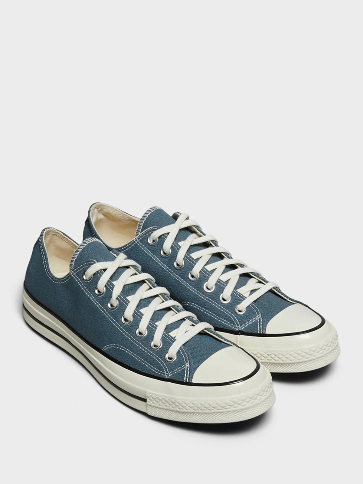 Chuck 70 Low Top Canvas Sneakers in Newtral Teal/Egret/Black