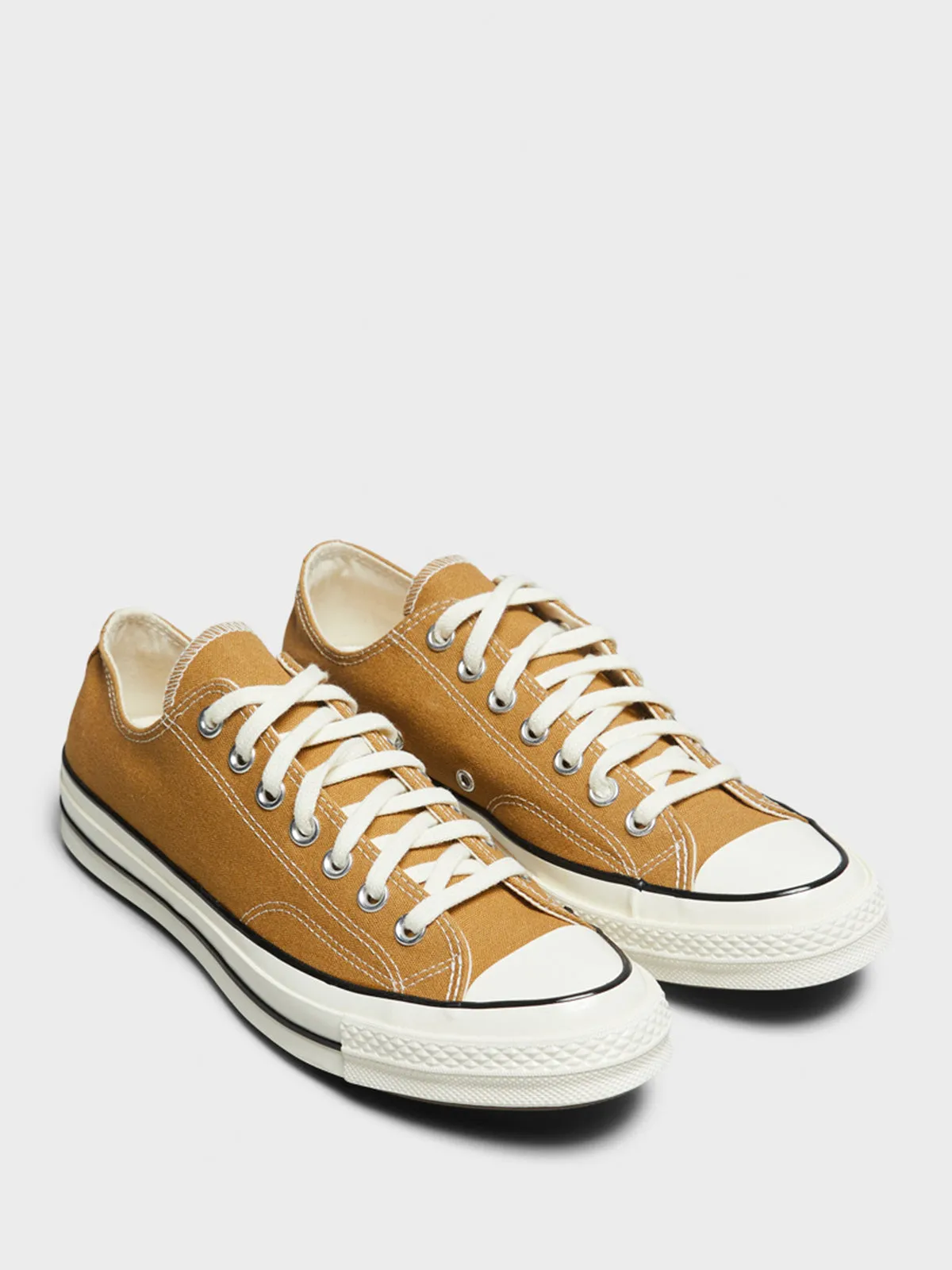 Chuck 70 Low Top Canvas Sneakers in Toadstool Tan/Egret/Black