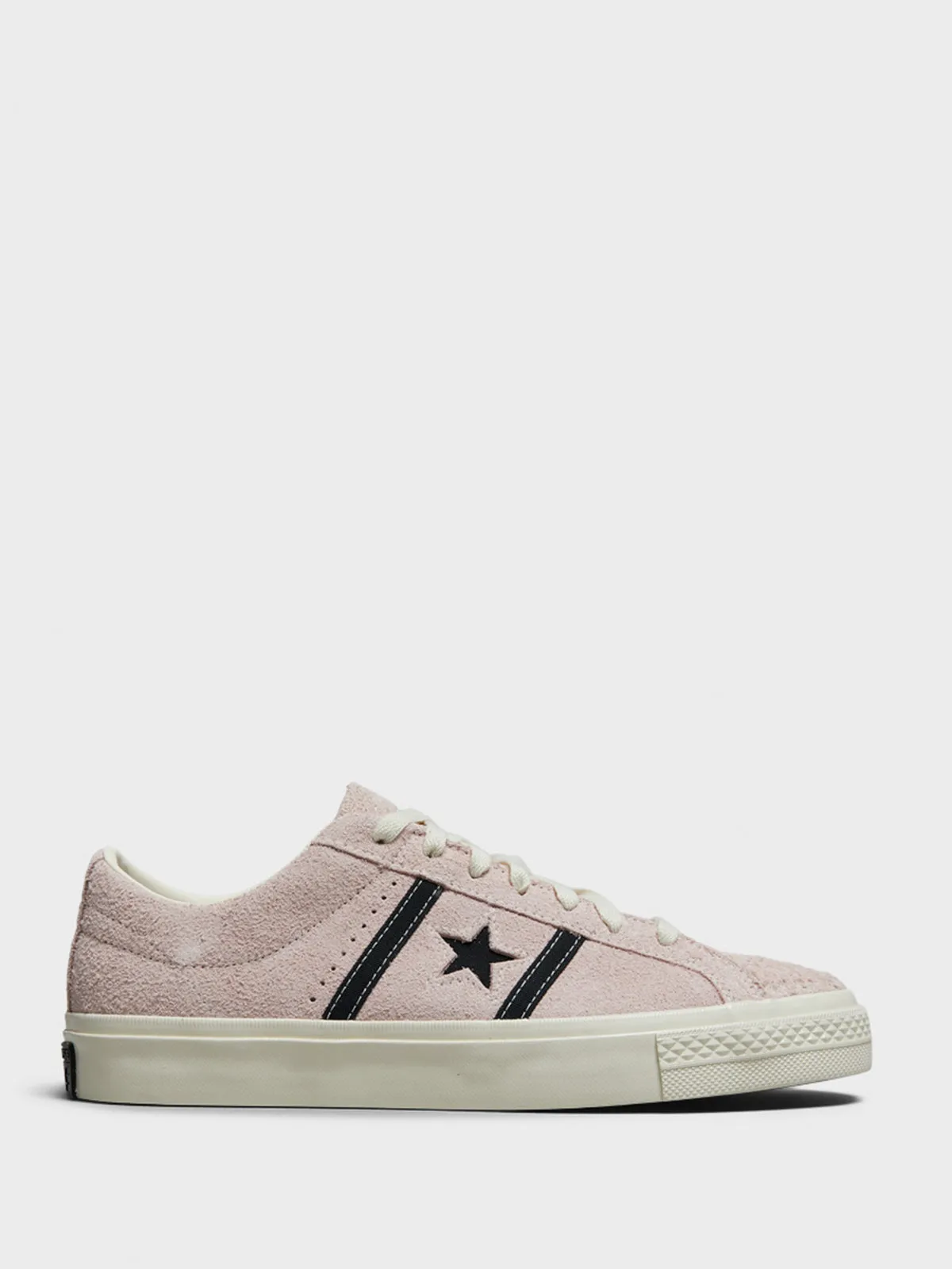 Cons One Star Academy Pro Vintage Suede Sneakers in Blush Hush/Egret/Black