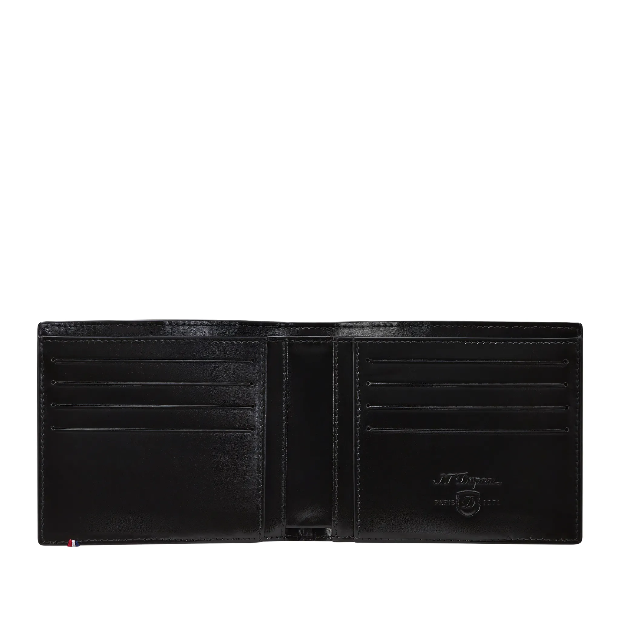 Croco Dandy black wallet-8-credit card slots