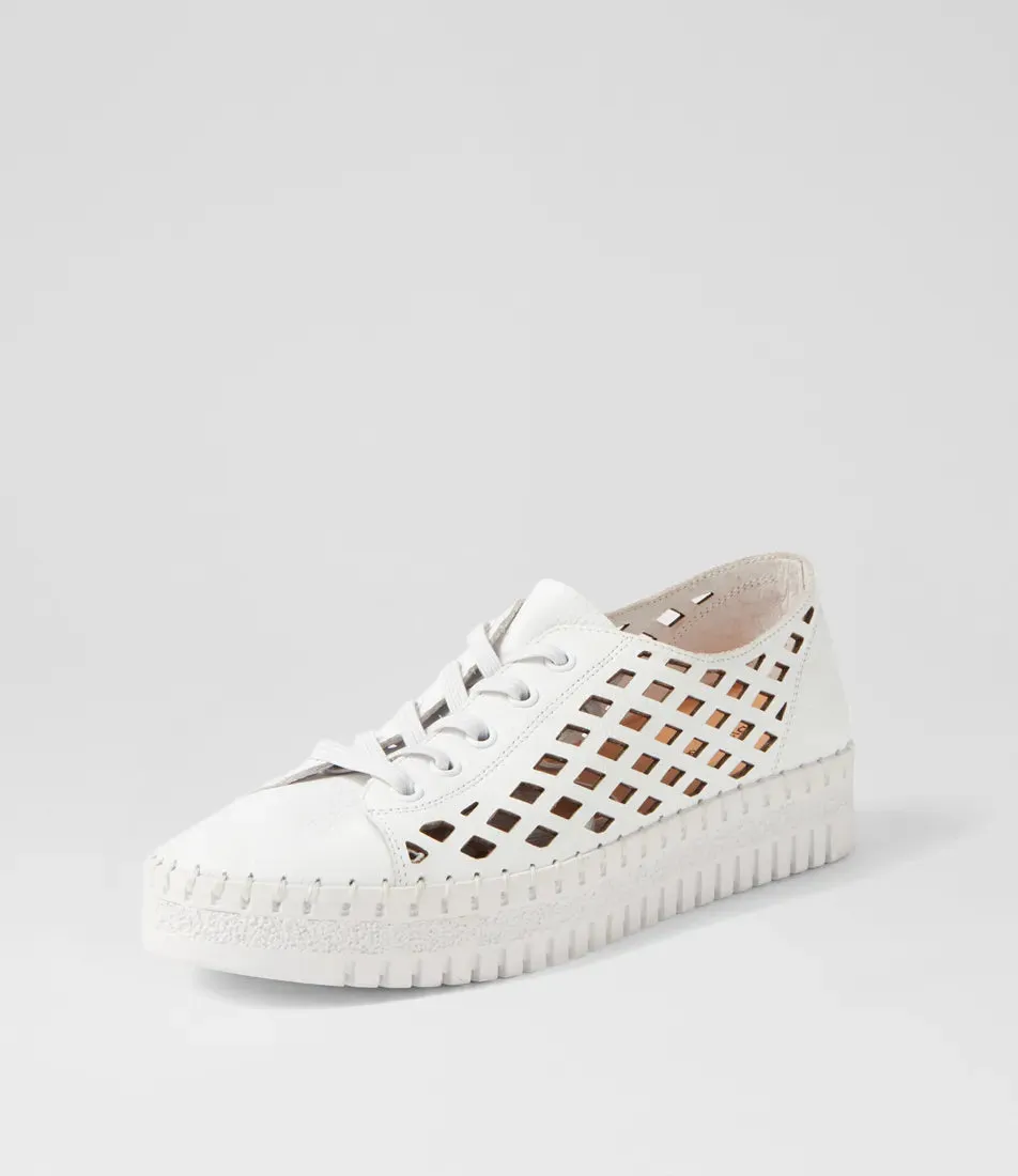 Django & Juliette Mandle White Leather