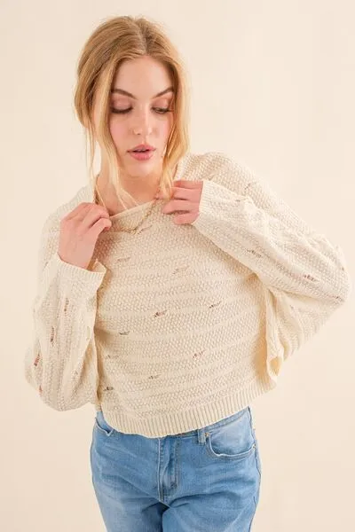 Dolman Sleeve Knit Top