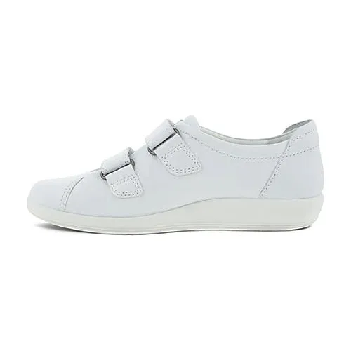 Ecco Velcro Walking Shoes - 206513 - White