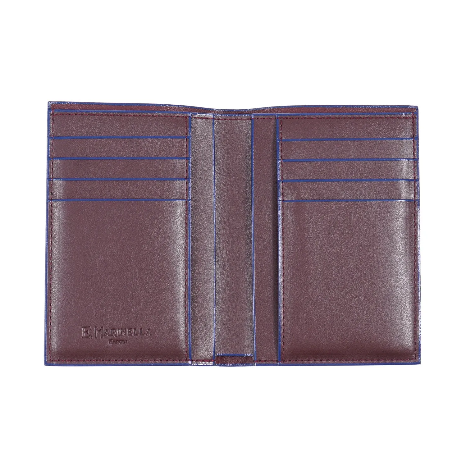 E.Marinella Vertical Wallet in Soft Calfskin