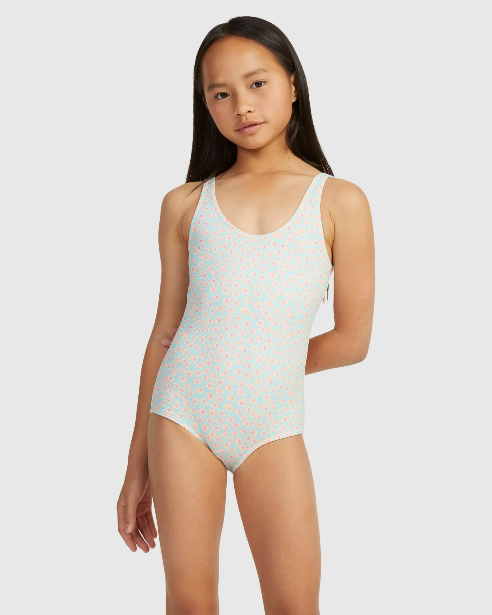 Girls Flower Bed One Piece One Piece Swim