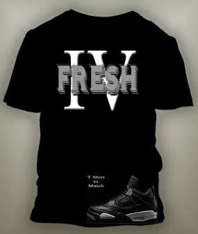 Graphic T Shirt To Match Retro Air Jordan 4 Oreo Shoe