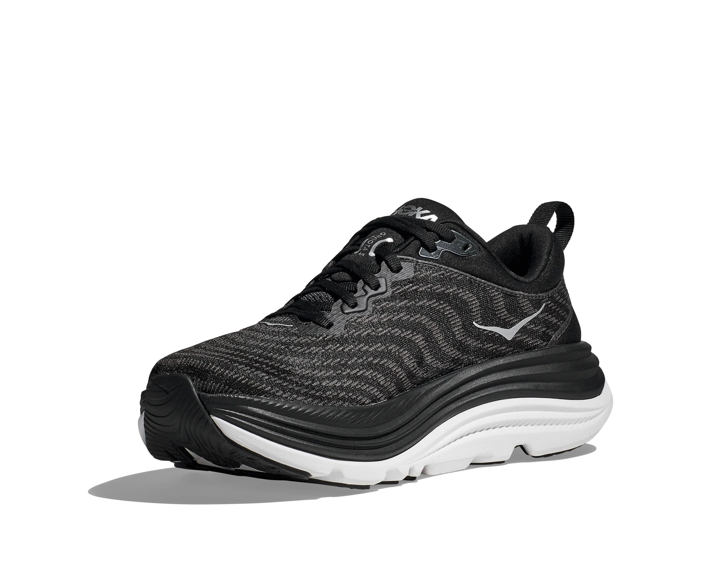 Hoka Gaviota 5 Black White Wide Women's