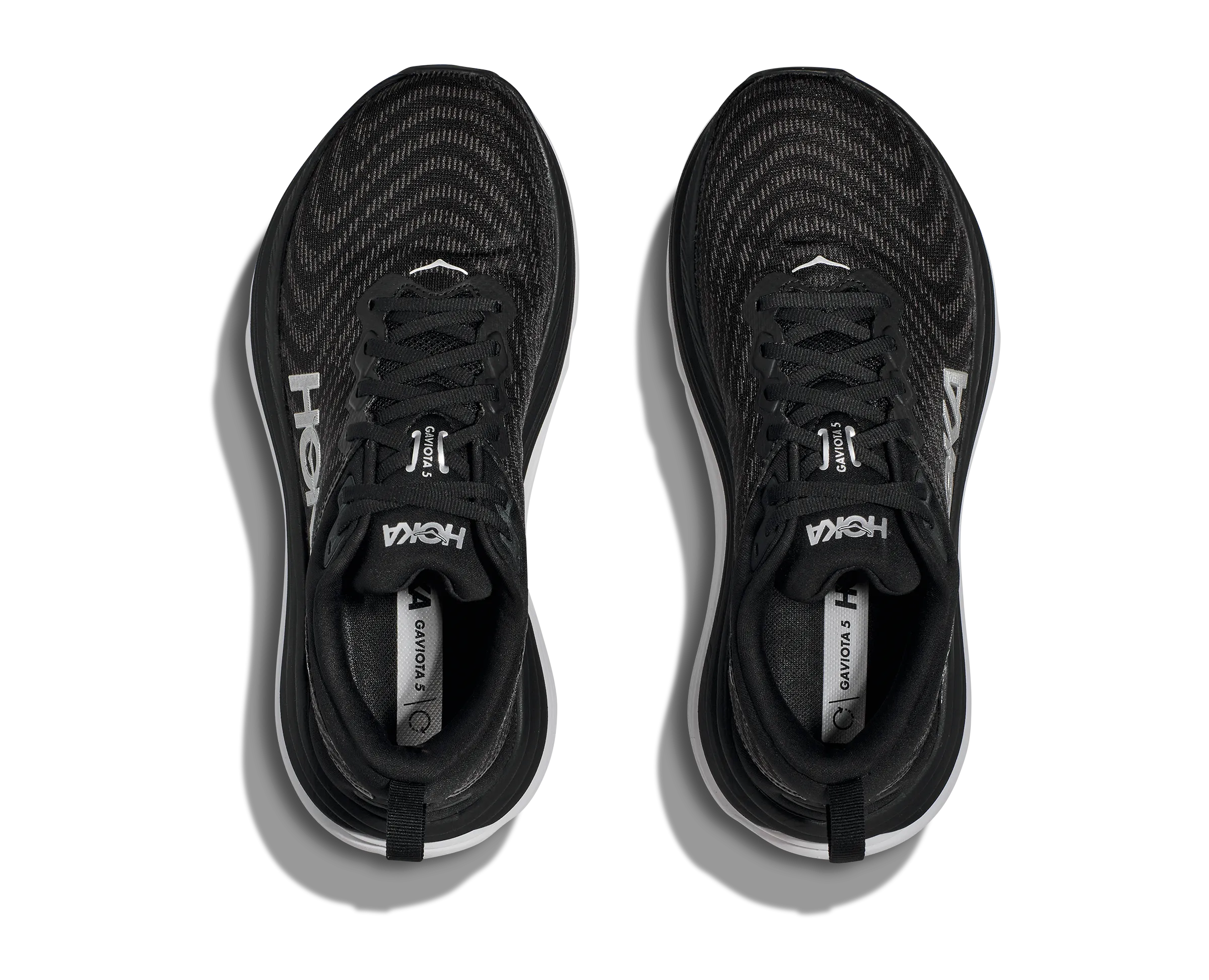 Hoka Gaviota 5 Black White Wide Women's