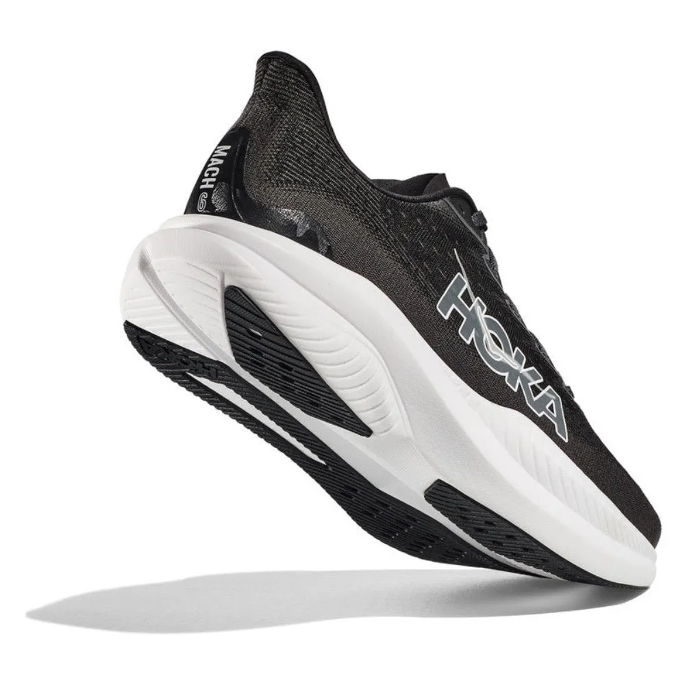 Hoka Men's Mach 6 Black / White Wide