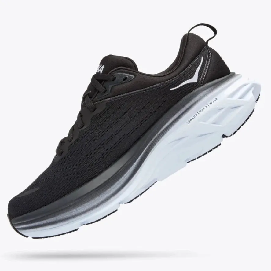 Hoka One One Bondi 8 - Black / White