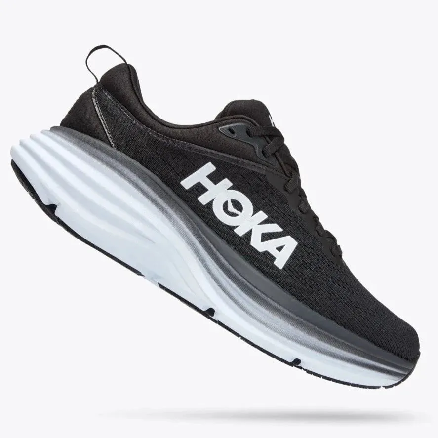 Hoka One One Bondi 8 - Black / White