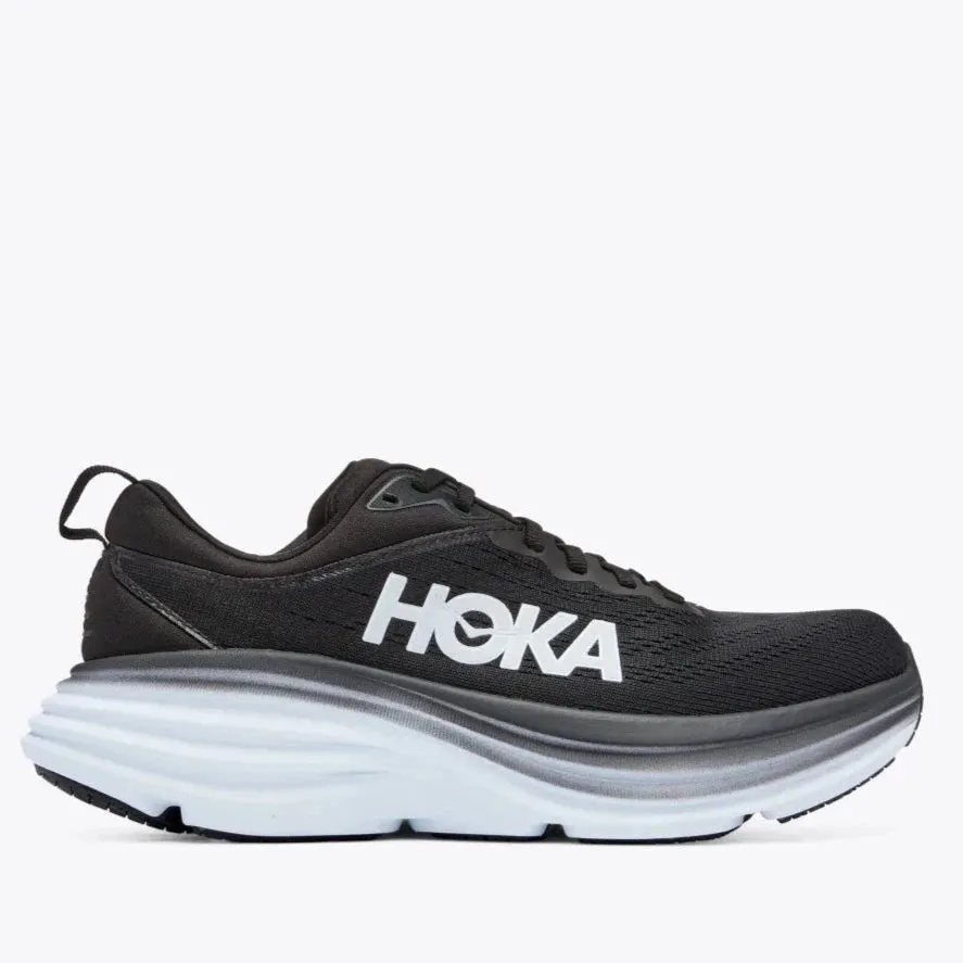 Hoka One One Bondi 8 - Black / White