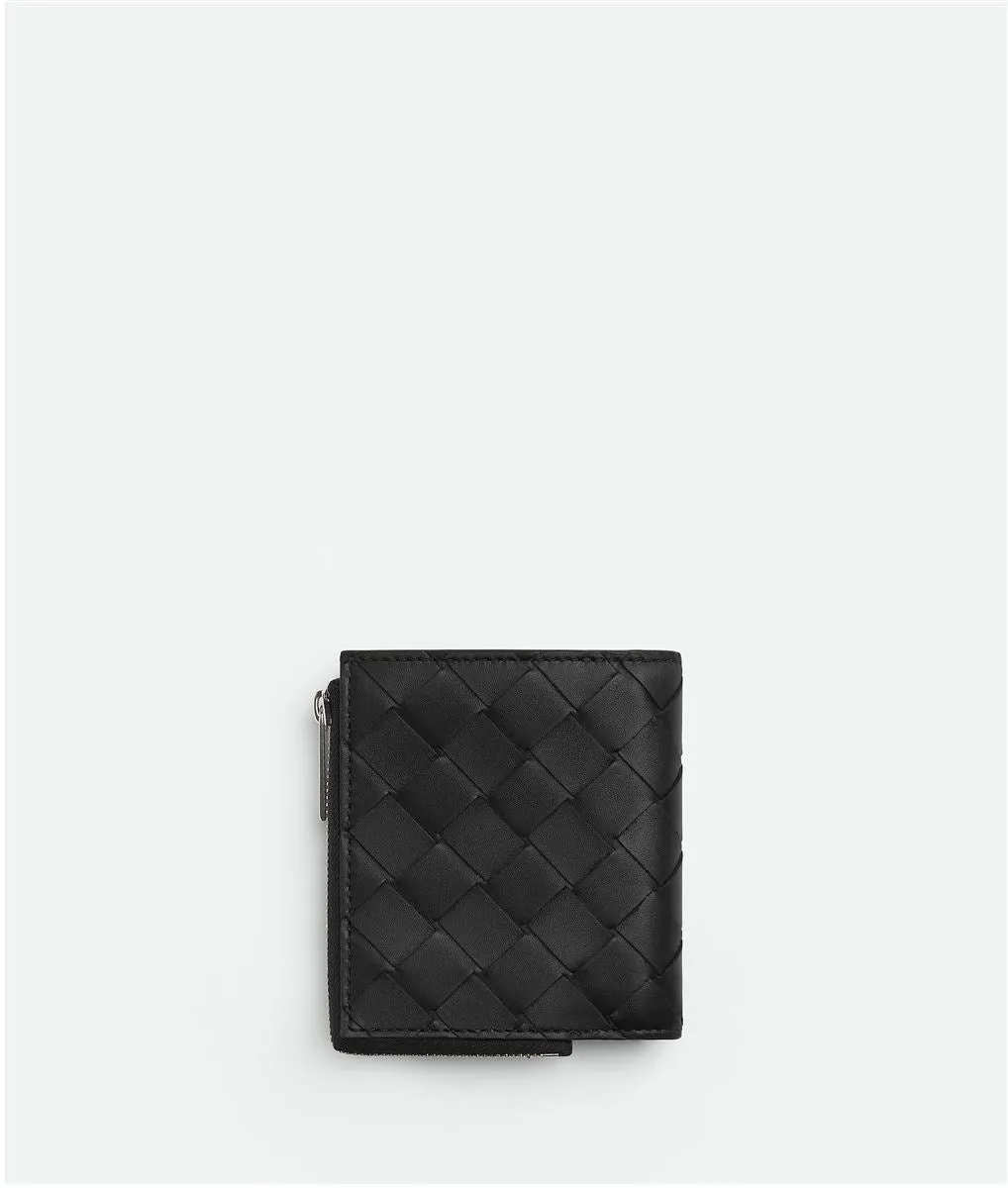 INTRECCIATO BI-FOLD WALLET WITH ZIP