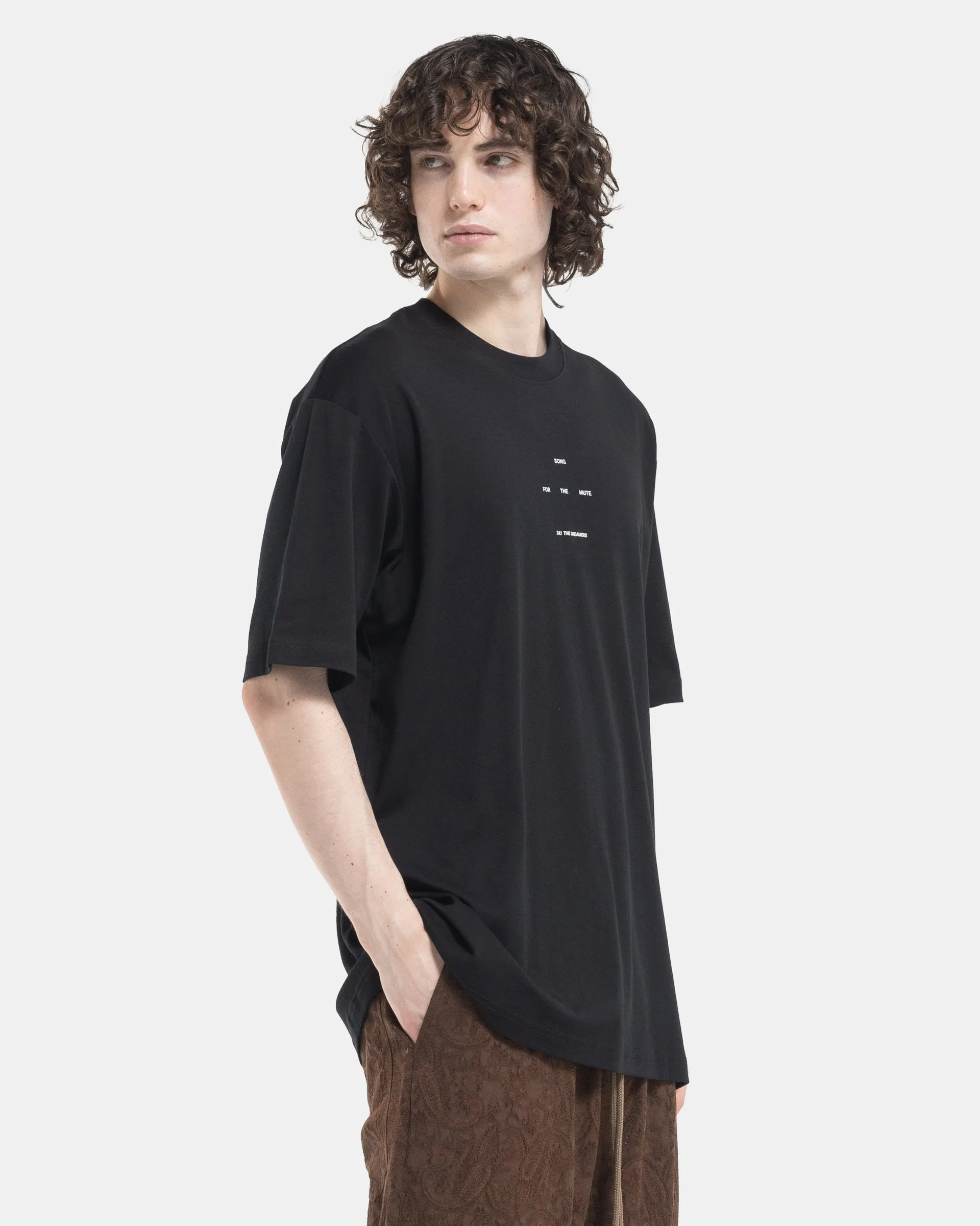 Logo Oversized T-Shirt in Black