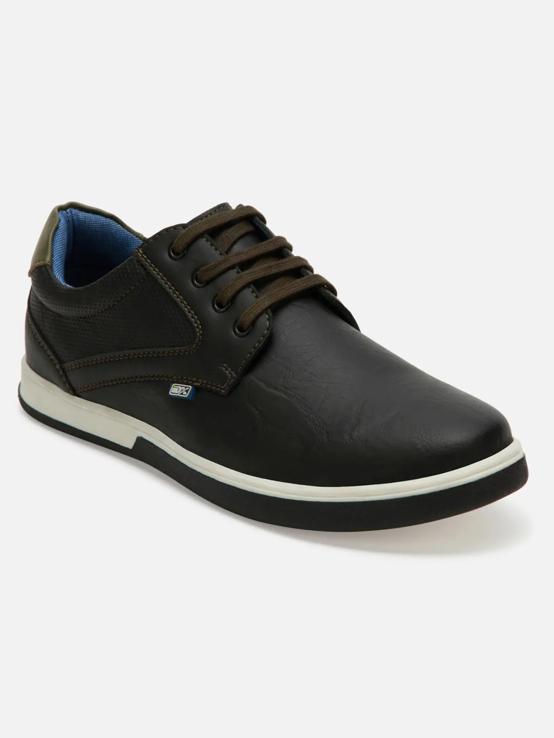 Men's Black Round Toe Lace Up Casual (IX1017)