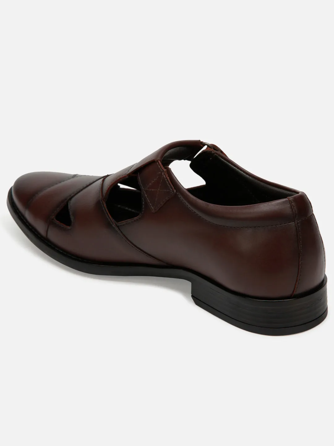 Men's Wine Peshawari Formal Slip On Sandal (ID4091)