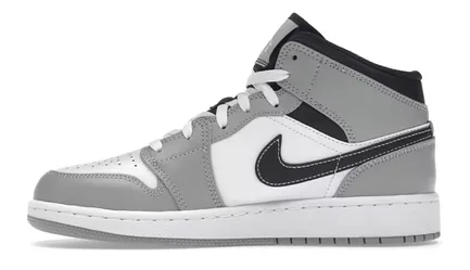 Nike Air Jordan 1 Mid Light Smoke Grey Anthracite (GS) Women's