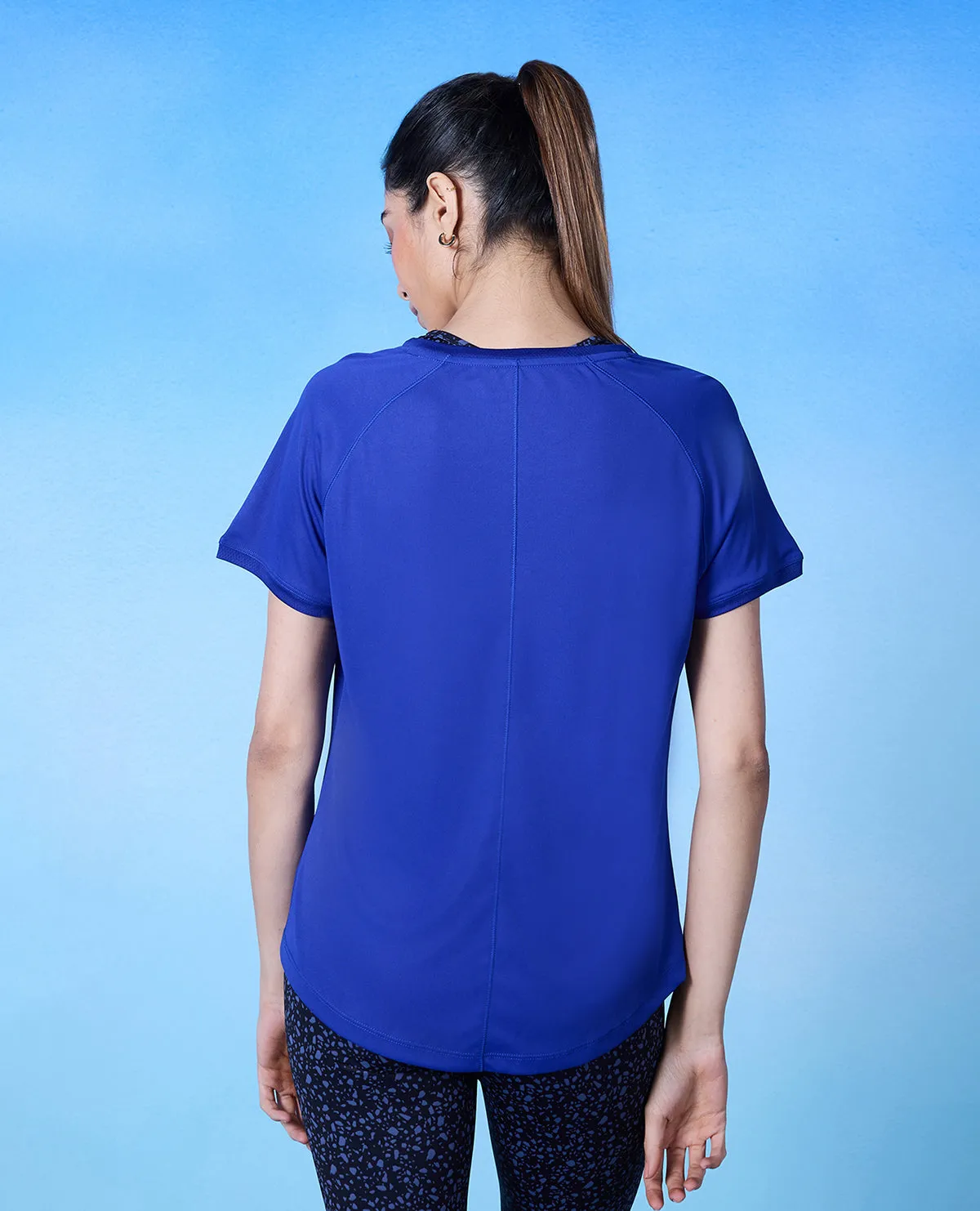 Nykd All Day Active Tee - NYK127 - Blue