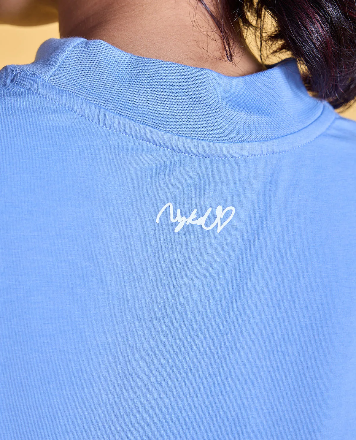 Nykd All Day Iconic Cotton Boxy Tee - NYLE276 - Hydrangea