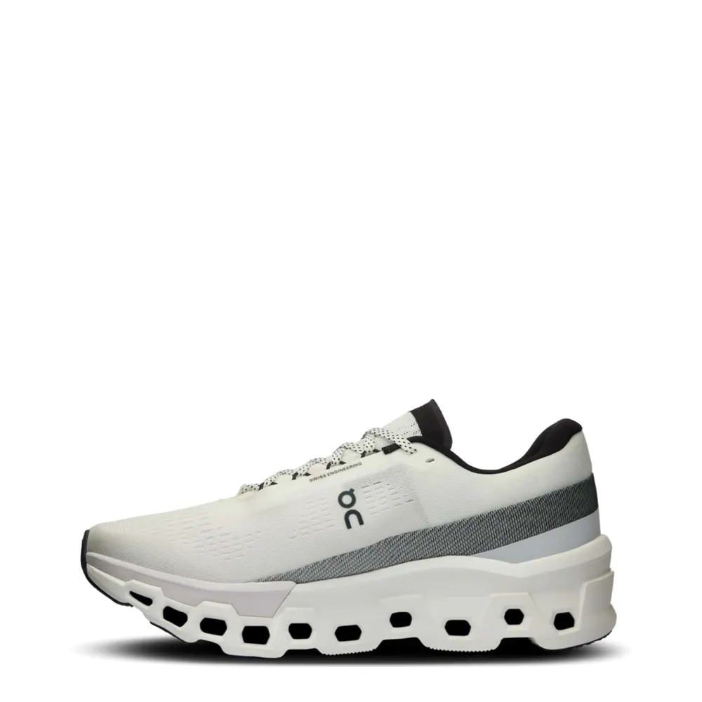 On Men's Cloudmonster 2 Sneaker in White/Frost