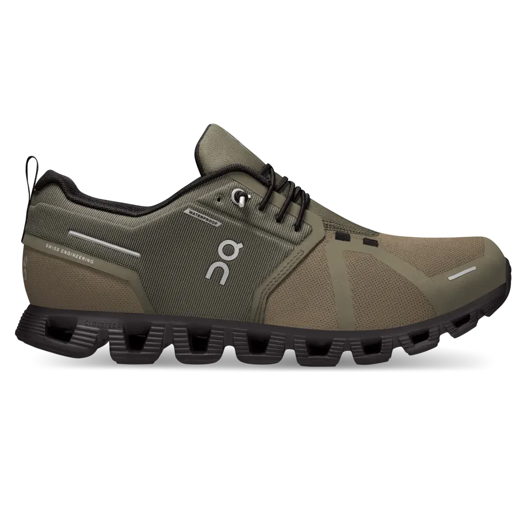 On Running Men's Cloud 5 Waterproof Olive / Black