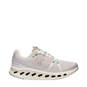 On Women's Cloudsurfer Running Sneaker in Pearl/Ivory