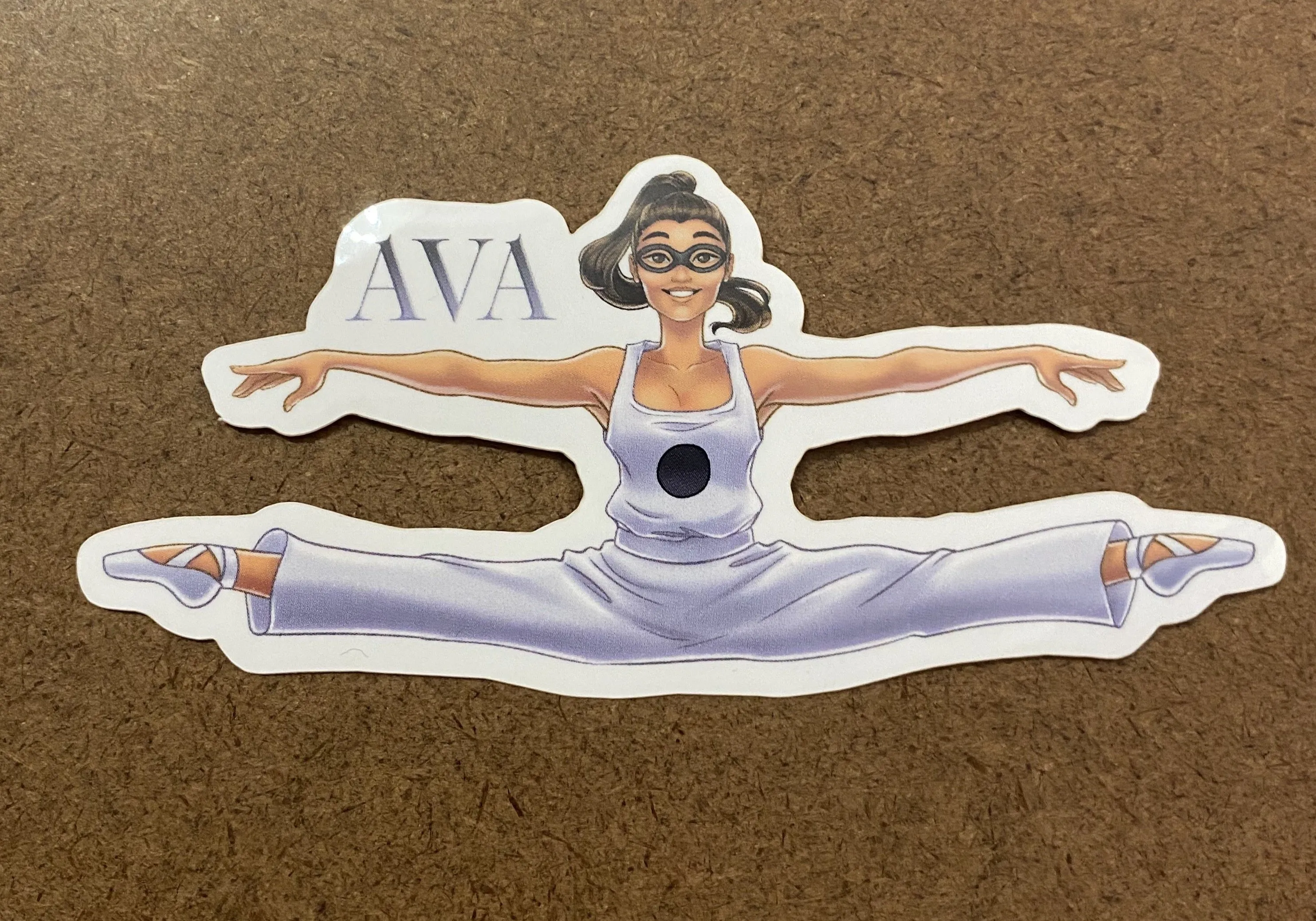 Pointe Shoe Superhero Sticker